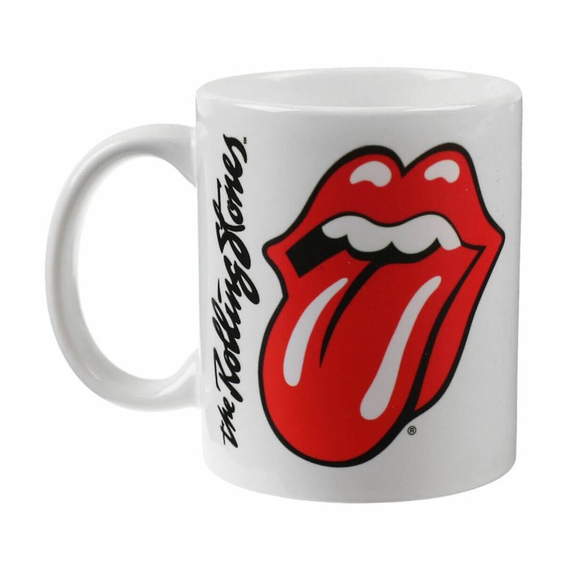 【滚石乐团】The Rolling Stones (LIPS) 进口马克杯 - 咖啡杯/马克杯 - 陶 白色