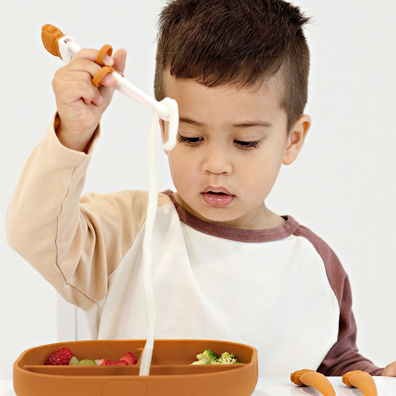 Loulou Lollipop 加拿大 动物造型 儿童学习筷 - 儿童餐具/餐盘 - 塑料 多色