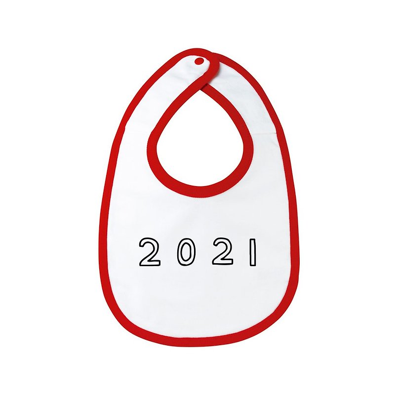 2021 スタイ - 围嘴/口水巾 - 棉．麻 红色