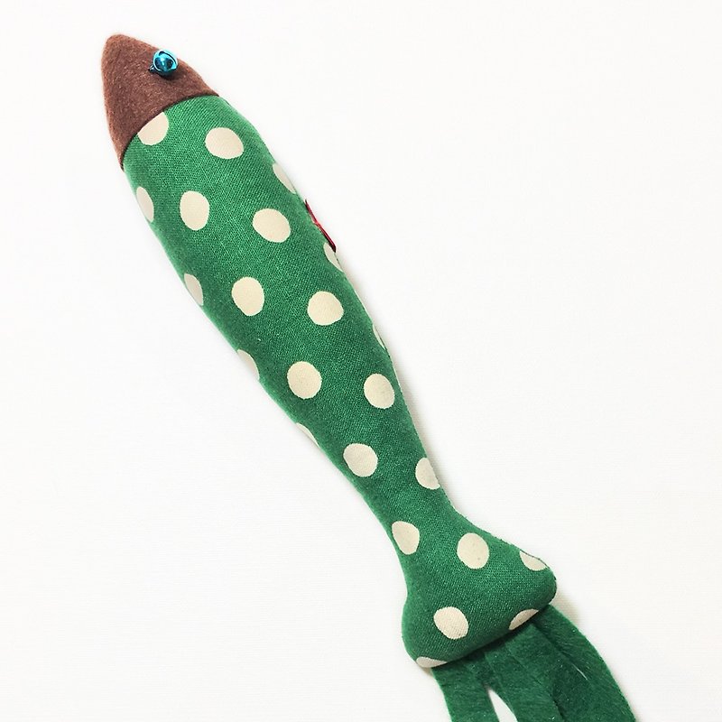 猫玩具 ( 豌豆) - 玩具 - 棉．麻 绿色