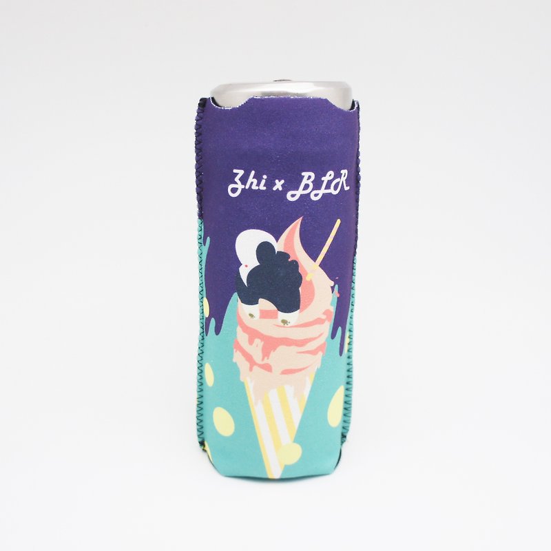 BLR 保温瓶套 保冰/保温 玻璃瓶 水壶套 Zhi 冰淇淋 联名款 - 随行杯提袋/水壶袋 - 其他材质 紫色