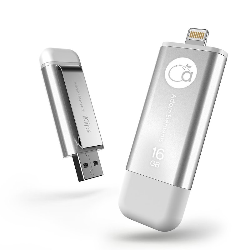 【福利品】iKlips 苹果iOS USB3.1双向随身碟 16GB 银 - U盘 - 其他金属 银色