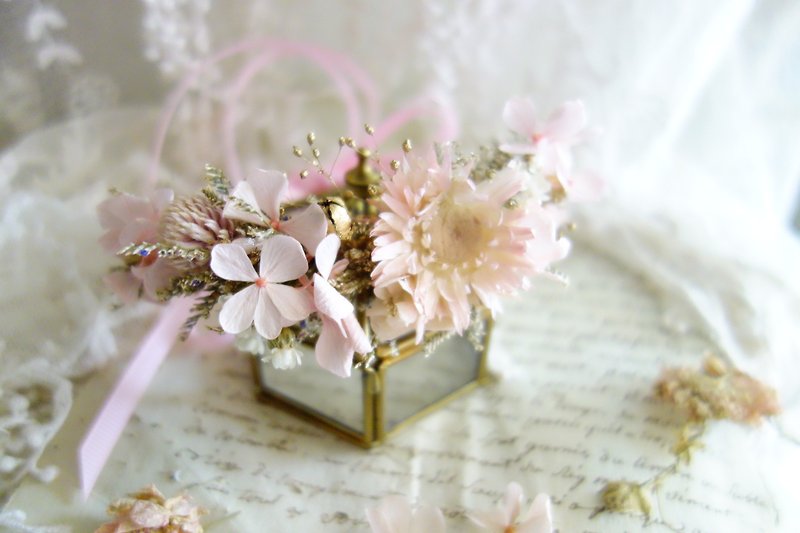 婚礼花饰系列~粉金色系伴娘手腕花 - 手链/手环 - 植物．花 粉红色