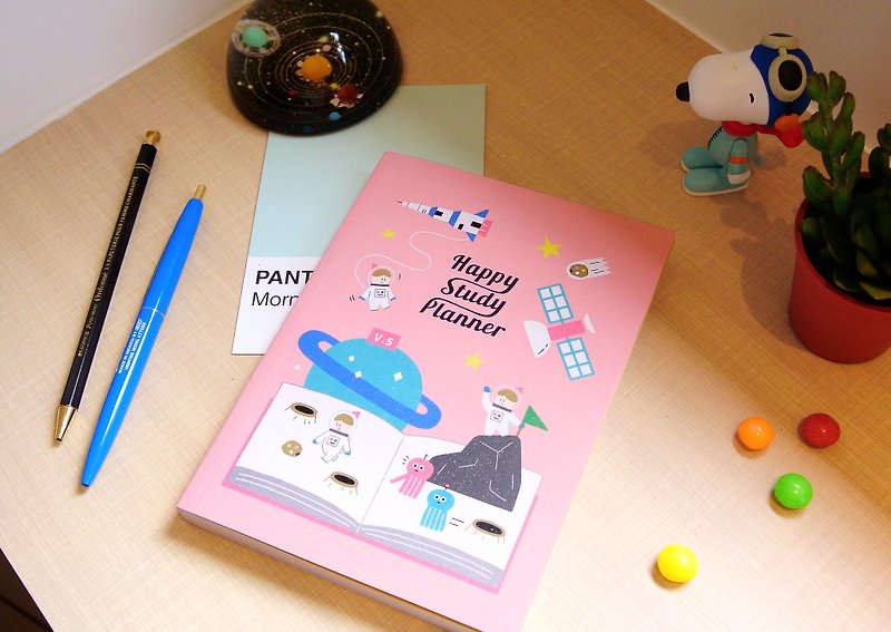 迪梦奇 Happy Study Planner 快乐学习日志 v.5 [天文] - 笔记本/手帐 - 纸 粉红色
