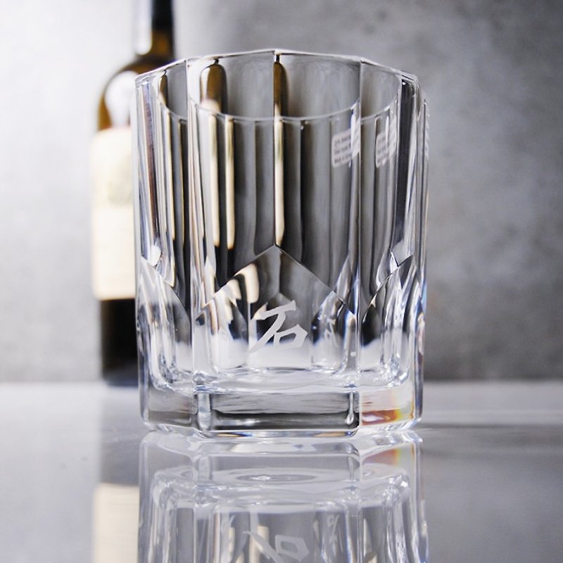 324cc【德国Nachtmann】中文书法字 水晶威士忌杯 父亲节礼物 - 酒杯/酒器 - 玻璃 白色