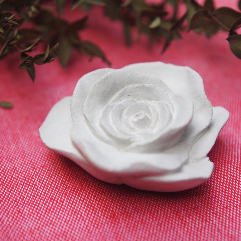 送一朵玫瑰  -  情人节 - 扩香石 - 纸镇 - 香薰/精油/线香 - 水泥 灰色
