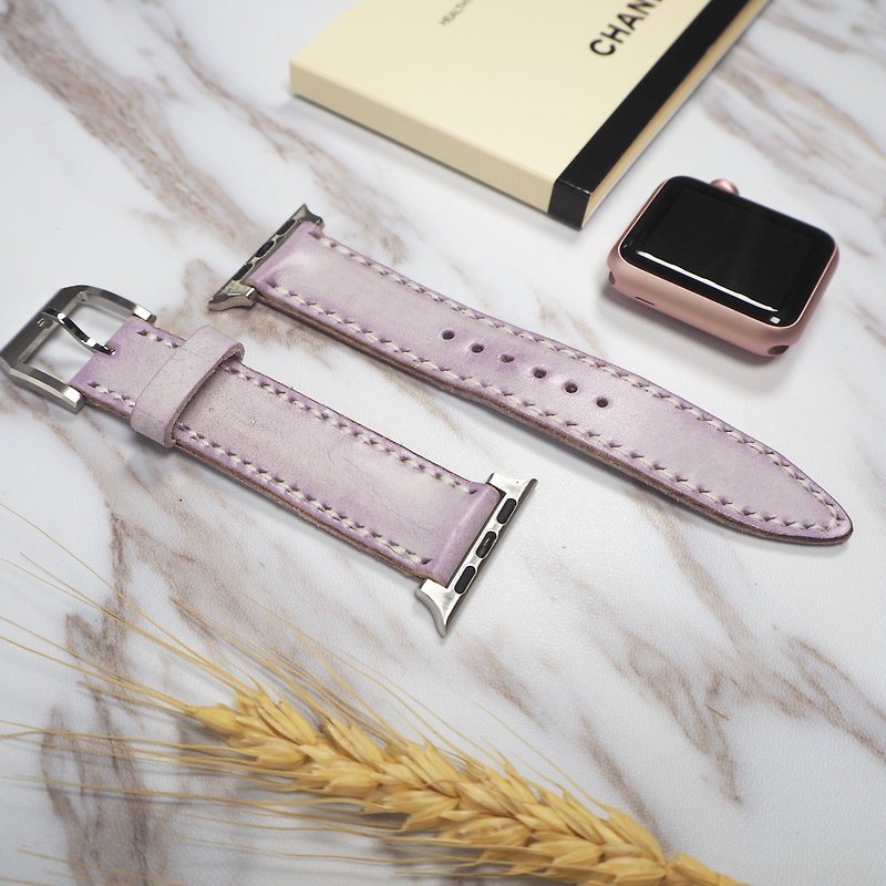 Apple Watch 表带 (38MM) - 女表 - 真皮 紫色