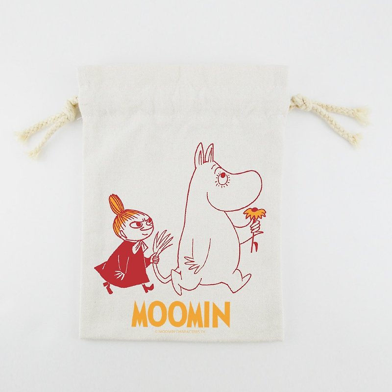 Moomin噜噜米授权 - 束口袋(小)【跟屁虫】 - 其他 - 棉．麻 红色