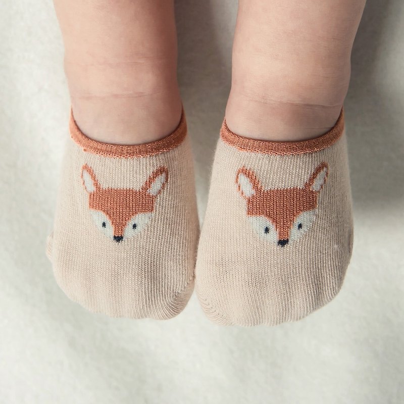 Happy Prince Lindo小动物婴童踝袜 韩国制 - 婴儿袜子 - 棉．麻 粉红色