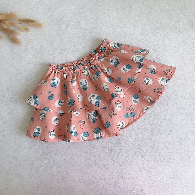 蛋糕裤裙-萤火花 - 童装裤 - 棉．麻 粉红色