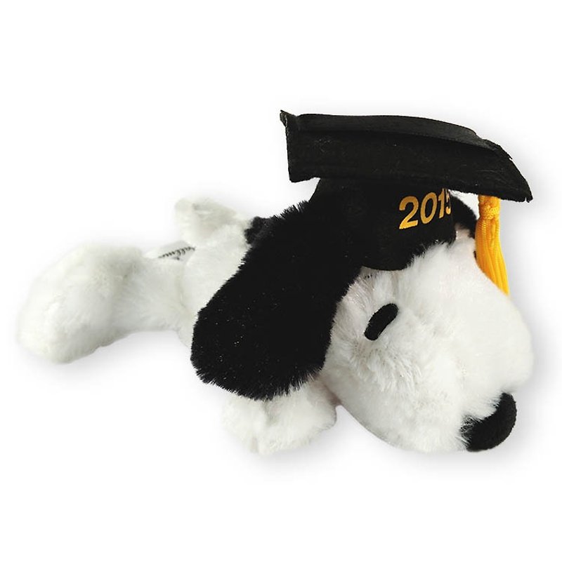 史努比Snoopy－绒毛2015毕业纪念款 - 玩偶/公仔 - 其他材质 白色