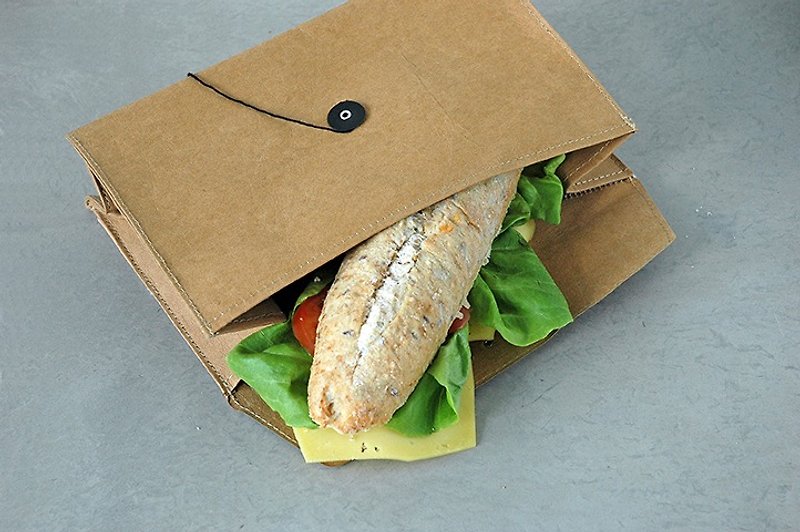 环保食物餐袋 L/啡色 - 收纳用品 - 纸 咖啡色