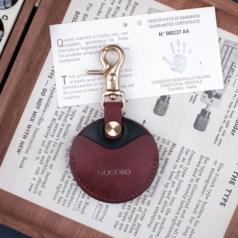 gogoro/gogoro2 钥匙专用皮套 Key holder / Pueblo磨砂系列紫红 - 钥匙链/钥匙包 - 真皮 紫色