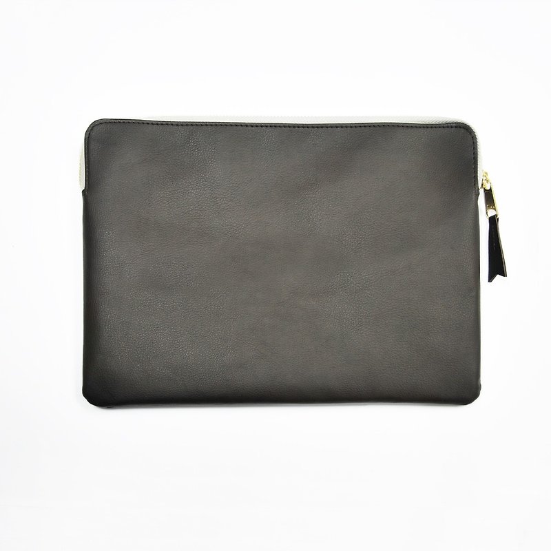 Bellagenda 10.5" 平板电脑袋 客制化 烙印  杂物袋 保护套 黑色 - 化妆包/杂物包 - 人造皮革 黑色