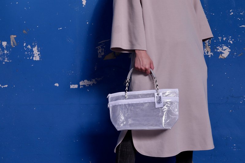 ケーブルビニールハンドバッグ - 手提包/手提袋 - 其他材质 透明