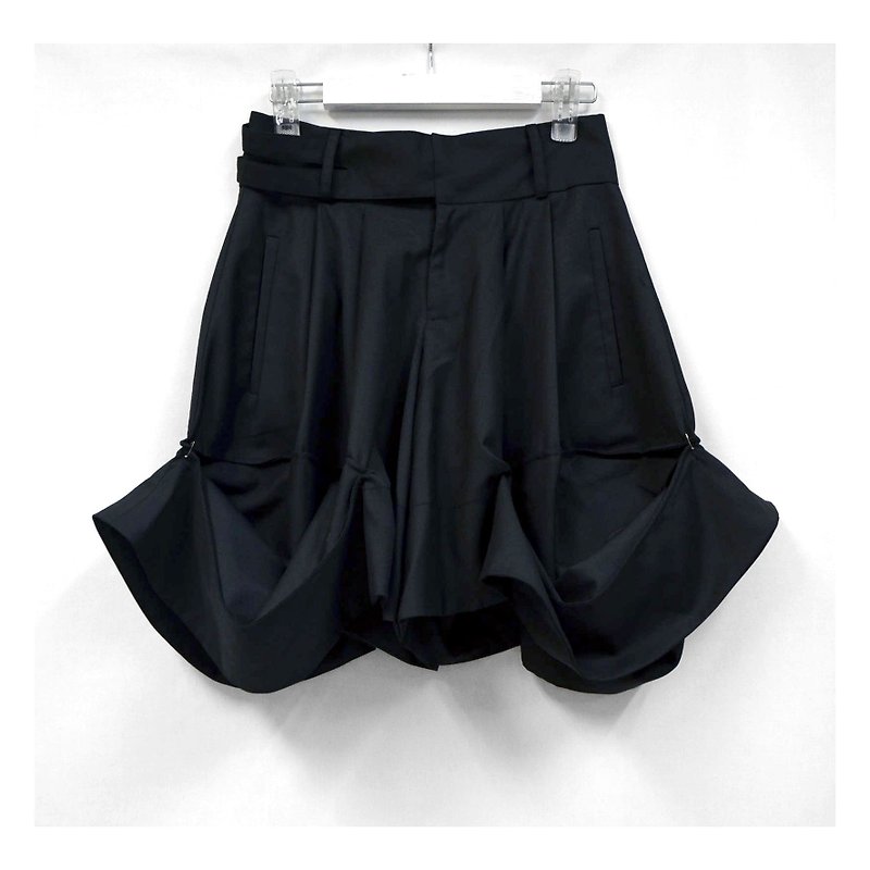 TIMBEE LO 黑色裙款裤子 可放长 西装服布料 - 女装长裤 - 聚酯纤维 灰色