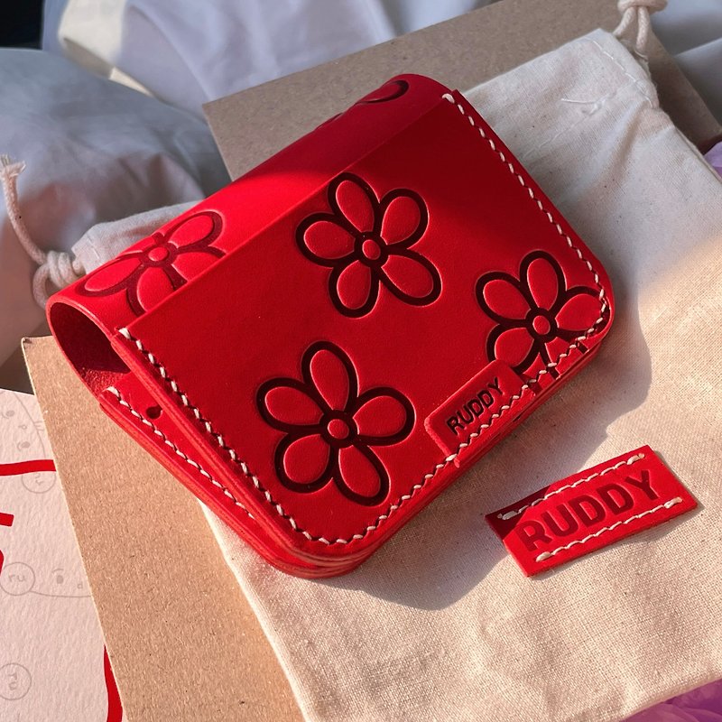 折叠钱包 - 皮夹/钱包 - 真皮 红色