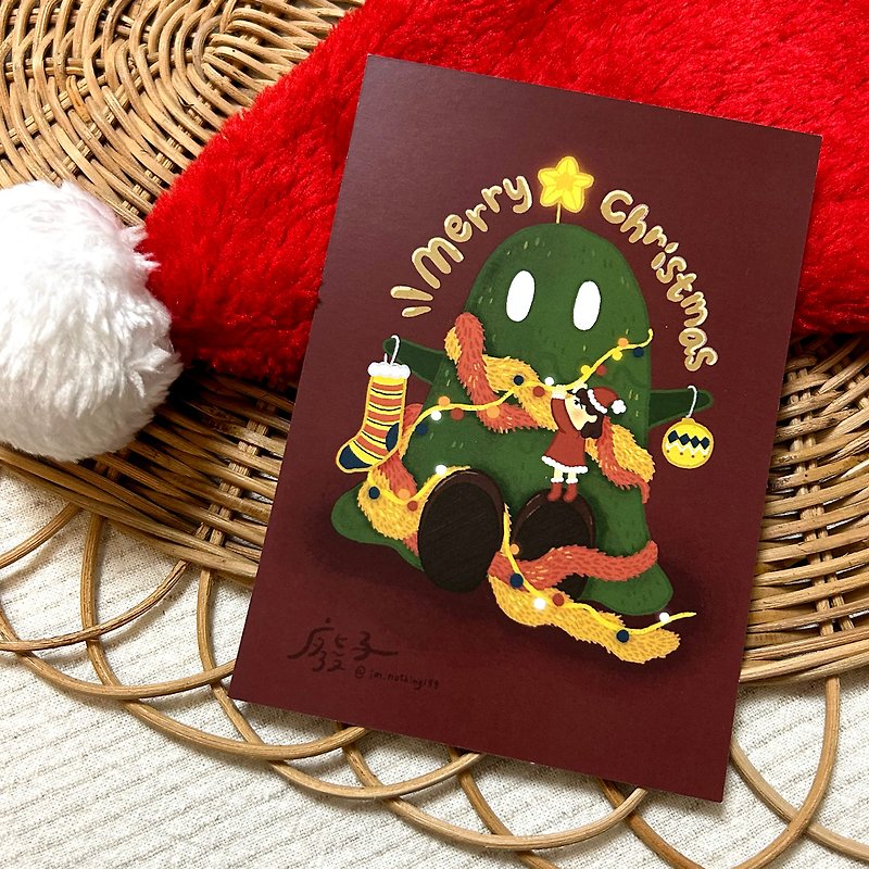 【圣诞树】圣诞卡 - 卡片/明信片 - 纸 红色