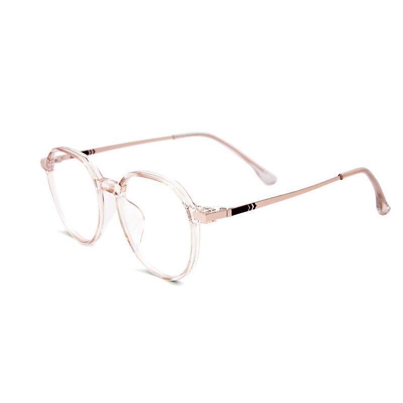 文艺复古光透白TR90轻量几何框UV400滤蓝光眼镜│向阳的绣球冰晶 - 眼镜/眼镜框 - 塑料 多色