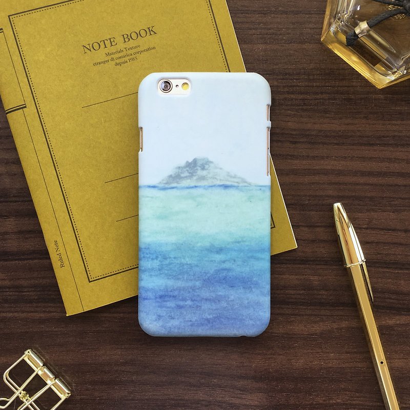 孤岛(阴天)-手机壳 硬壳 iphone samsung sony htc zenfone oppo - 手机壳/手机套 - 塑料 蓝色