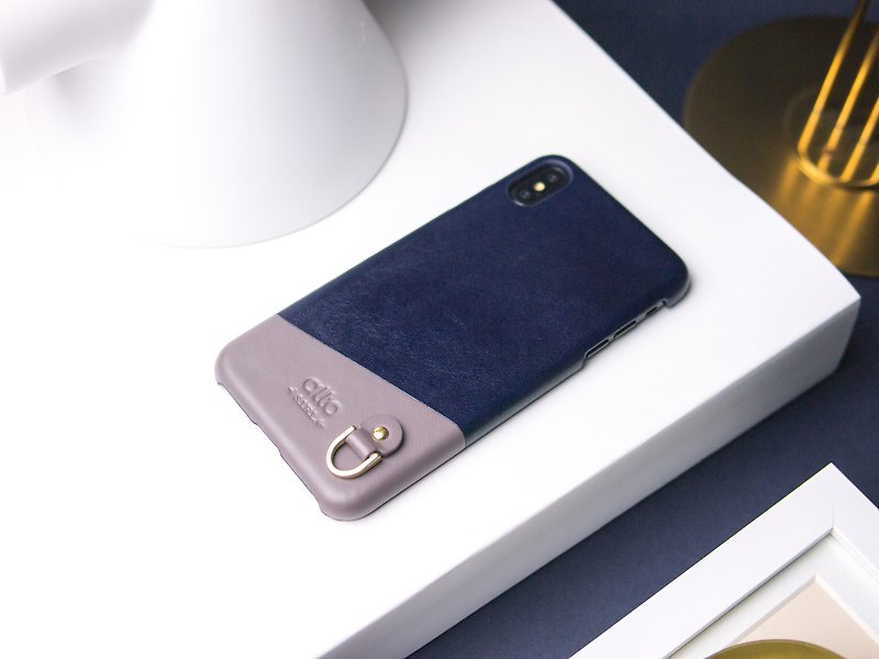 Alto iPhone Xs Max 6.5寸 真皮手机壳 Anello–海军蓝 //无雷雕 - 手机壳/手机套 - 真皮 蓝色