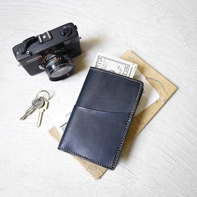 经典旅程  植鞣手工牛皮革护照夹 护照套 - 护照夹/护照套 - 真皮 
