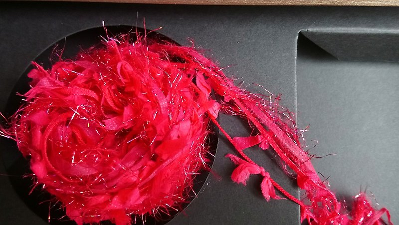 日本混合纱线　400厘米 - 编织/刺绣/羊毛毡/裁缝 - 聚酯纤维 红色