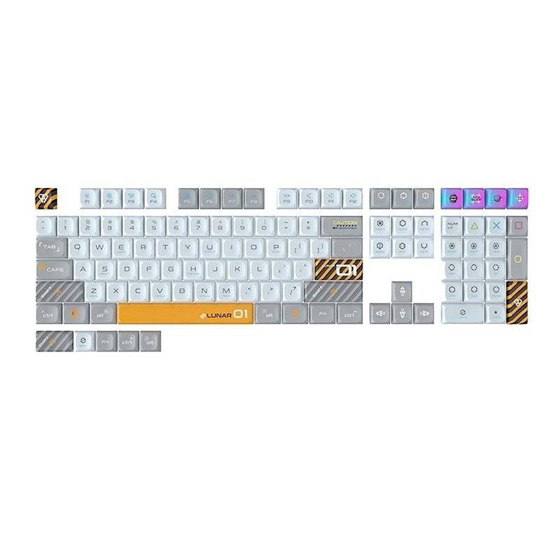 着陆系列 KDA PBT 5面热升华 机械键盘键帽 113键 白 - 电脑配件 - 其他材质 白色