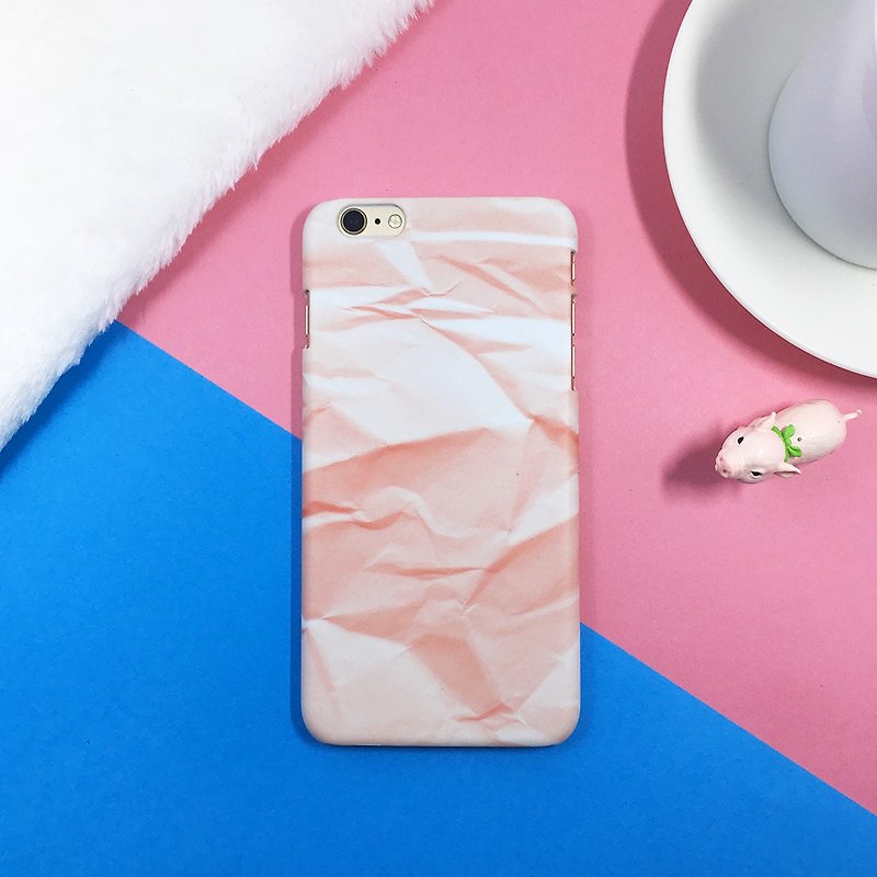 粉色纸 - 原创手机壳/保护套/硬壳/圣诞节礼物 - 手机壳/手机套 - 塑料 粉红色