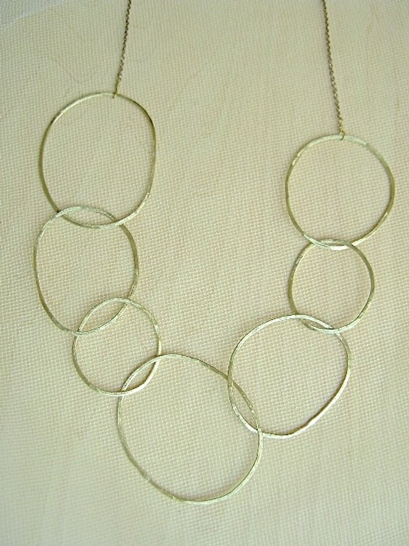 七つの輪のネックレス - 项链 - 其他金属 金色