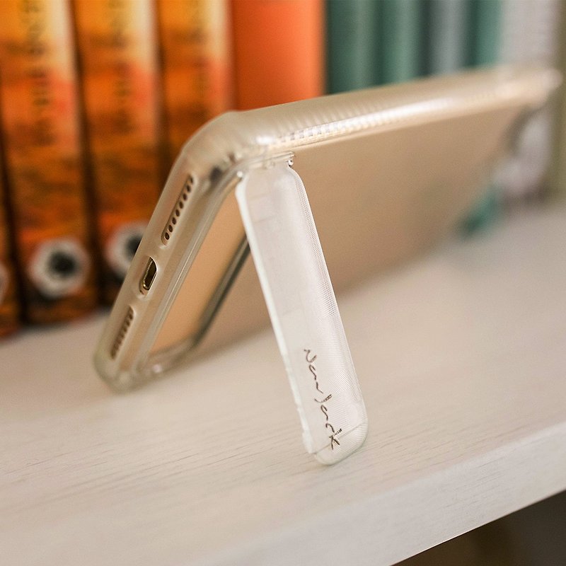 iPhone SE 2 / 8 / 7(4.7寸)  站立式抗摔吸震空压保护壳 雾白色 - 手机壳/手机套 - 塑料 白色