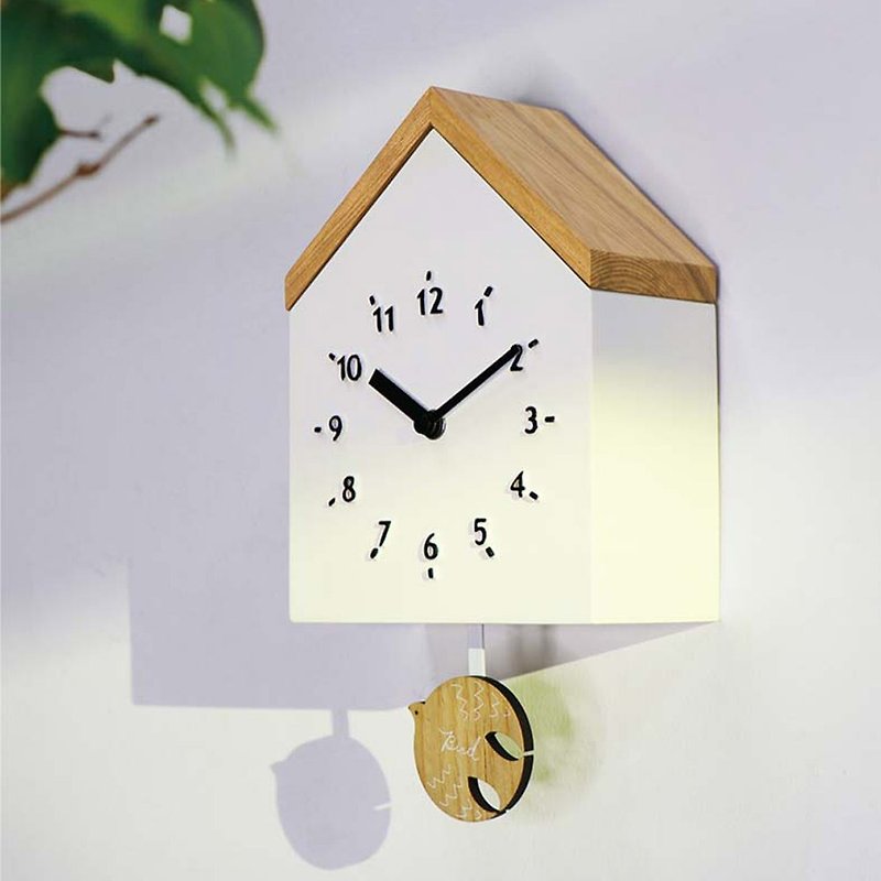 【日系原创现货优惠】创意小屋摆钟 挂钟 时钟 居家必备 造型时钟 - 时钟/闹钟 - 木头 