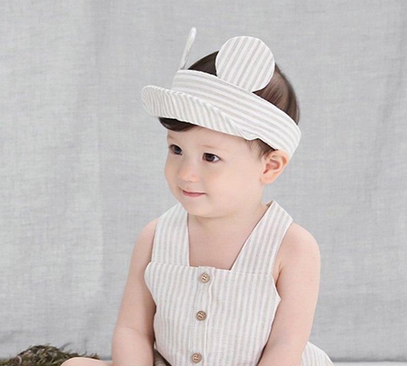 清仓特卖-Happy Prince韩国制 Jerome婴童清凉遮阳帽 - 婴儿帽/发带 - 棉．麻 咖啡色