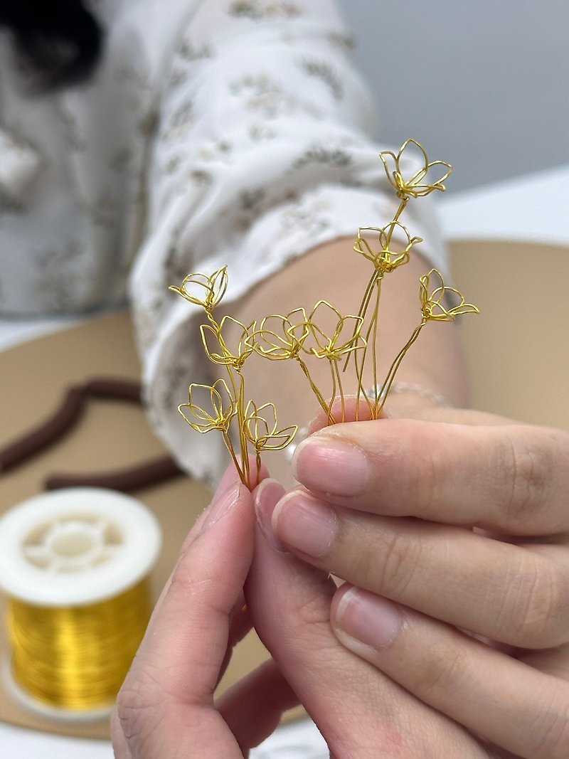 沾浸艺术之铜线花饰物工作坊-制作自己专属作品 - 植栽 - 树脂 