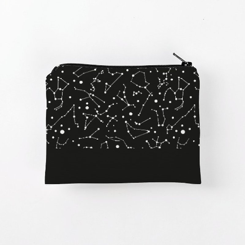 星空 星座 Constellation 防水零钱包 - 零钱包 - 棉．麻 黑色