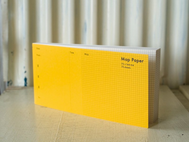 仓敷意匠 drop around 旅行地图纸 (45414-01) - 便条纸/标签贴 - 纸 黄色
