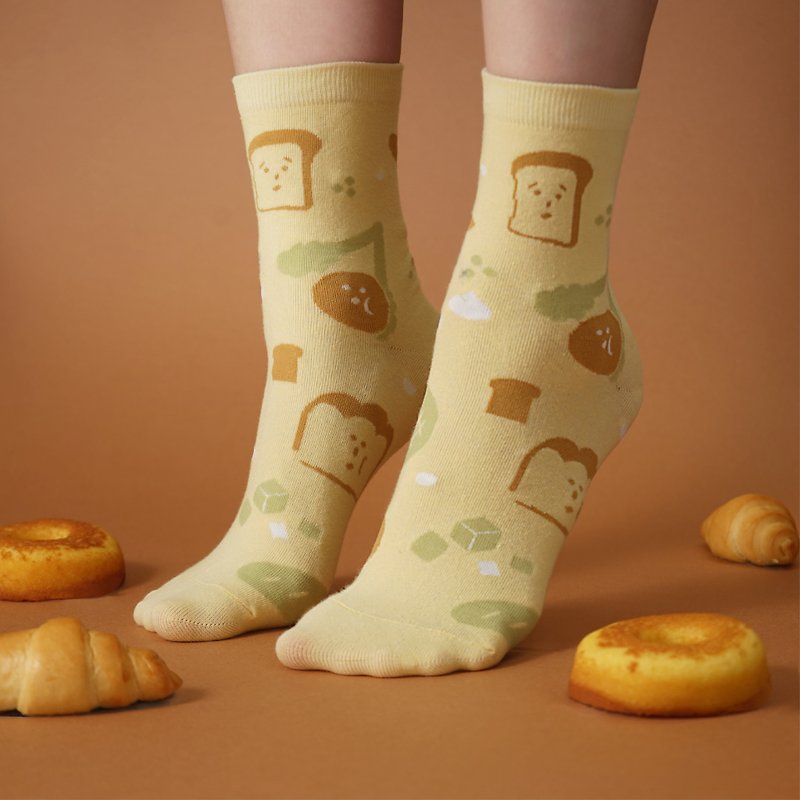 甲胖袜 | 袜子 - 袜子 - 棉．麻 橘色