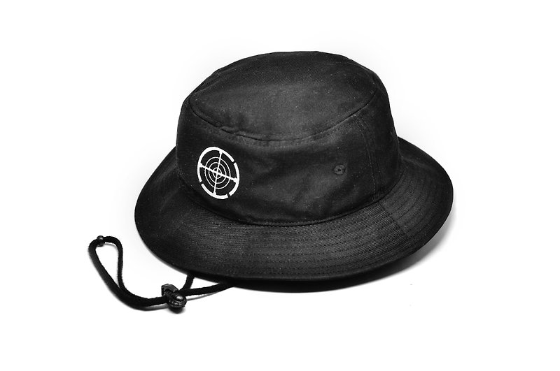.67ARROW Logo Bucket Hat 渔夫帽 黑色 防风绳 手榴弹 - 帽子 - 其他材质 黑色