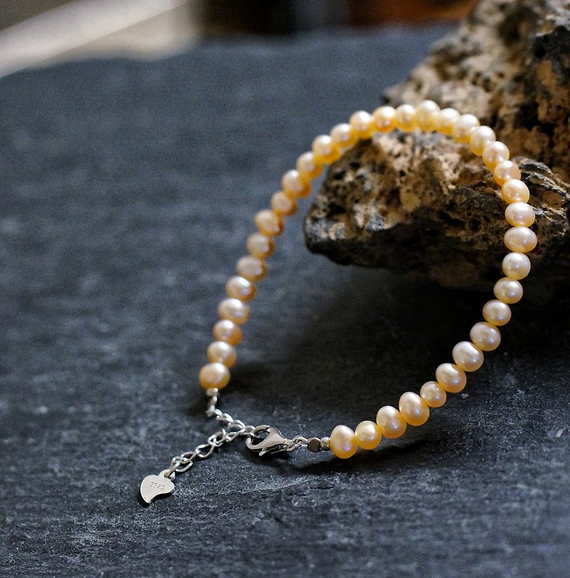 橙色珍珠手链 ( 4.5mm ) - 手链/手环 - 珍珠 