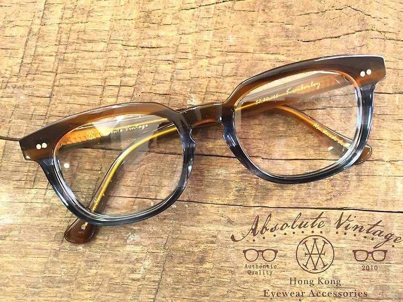 Absolute Vintage - Kimberley Road 金巴利道 方型幼框混色板材眼镜 - Yellow 黄色 - 眼镜/眼镜框 - 塑料 