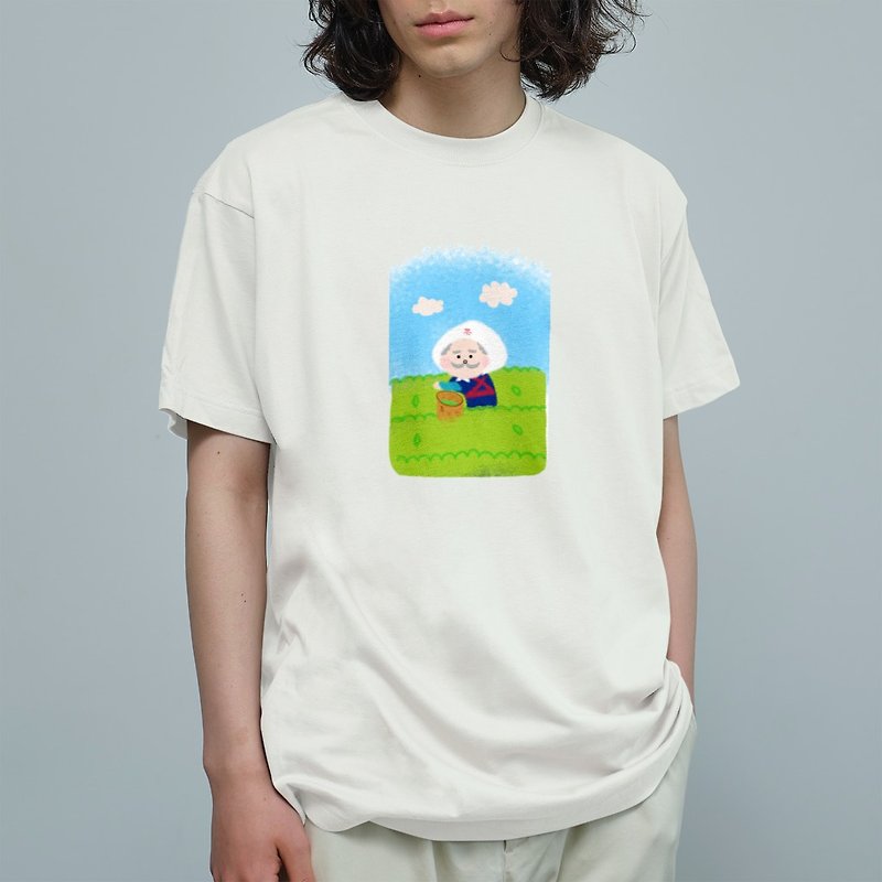 おちゃはかせの茶畑Tシャツ - 女装 T 恤 - 其他材质 白色