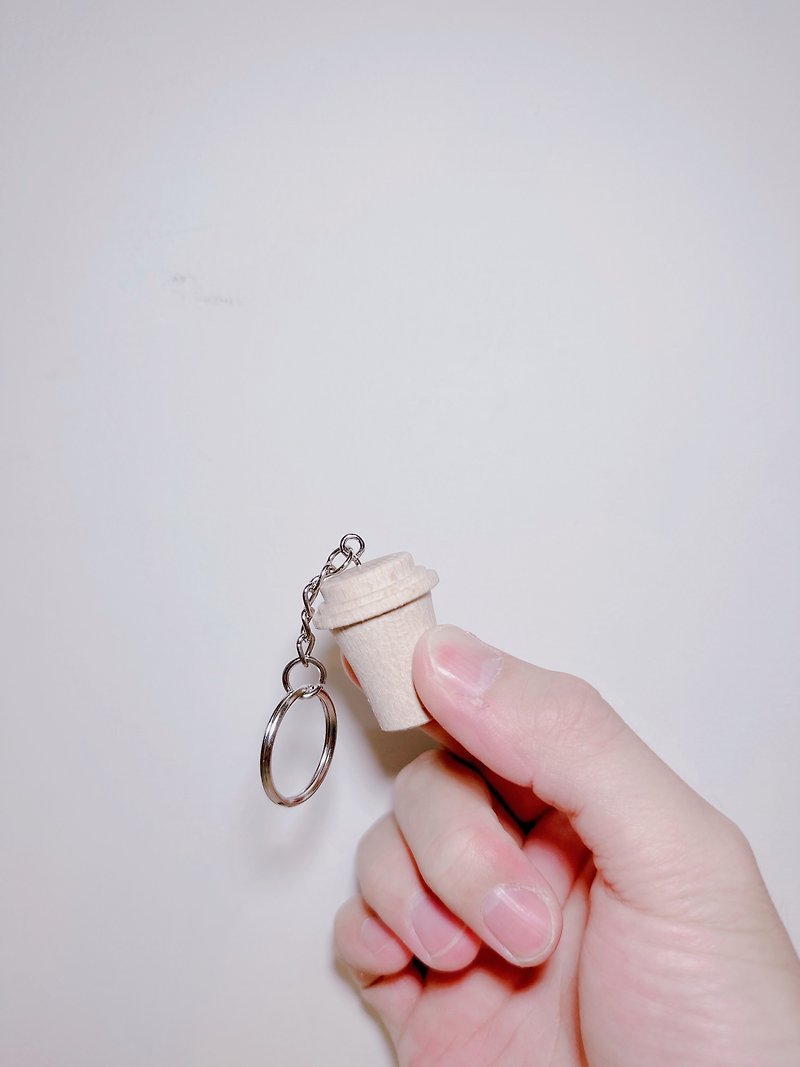 icr 咖啡杯造型钥匙圈 - 钥匙链/钥匙包 - 木头 金色