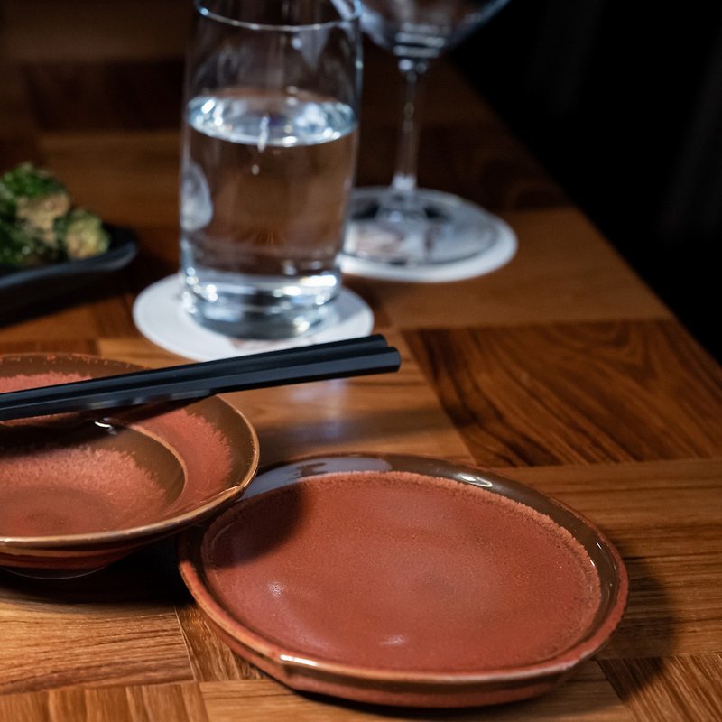 小餐盘-砖红 - 盘子/餐盘/盘架 - 其他材质 