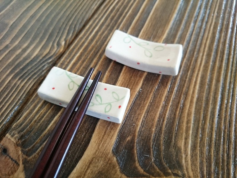 手作树叶筷架 - 餐垫/桌巾 - 瓷 
