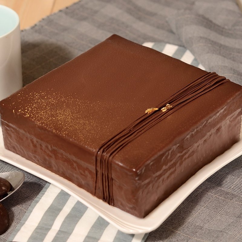 艾波索【巧克力黑金砖方形6寸】苹果日报蛋糕评比冠军 - 蛋糕/甜点 - 新鲜食材 咖啡色