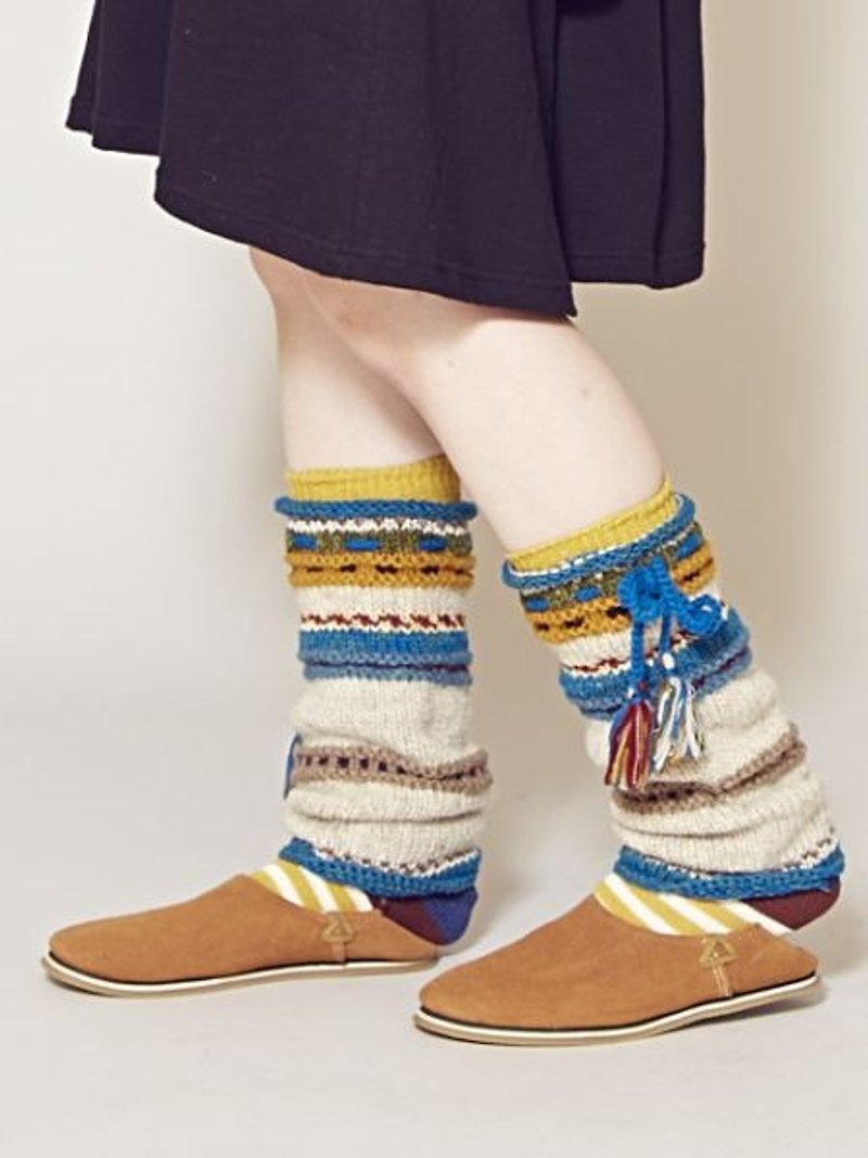 【预购中】✱编织民族袜套✱(3色) - 其他 - 棉．麻 多色