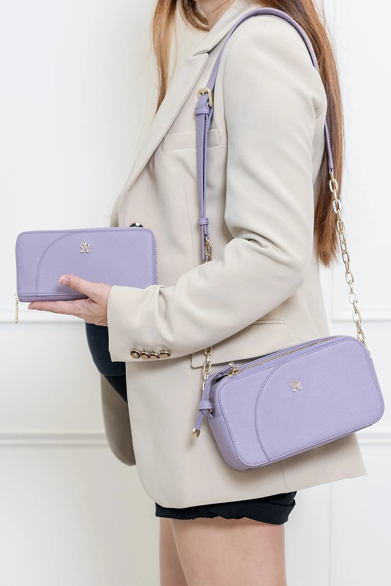 Petale 长夹 (丁香紫) - 皮夹/钱包 - 真皮 紫色