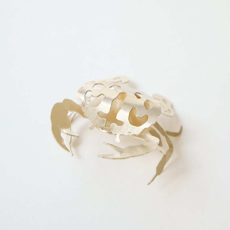 花蟹 - 黄铜动物折叠摆设 装饰 玻璃摆设 - 摆饰 - 铜/黄铜 金色