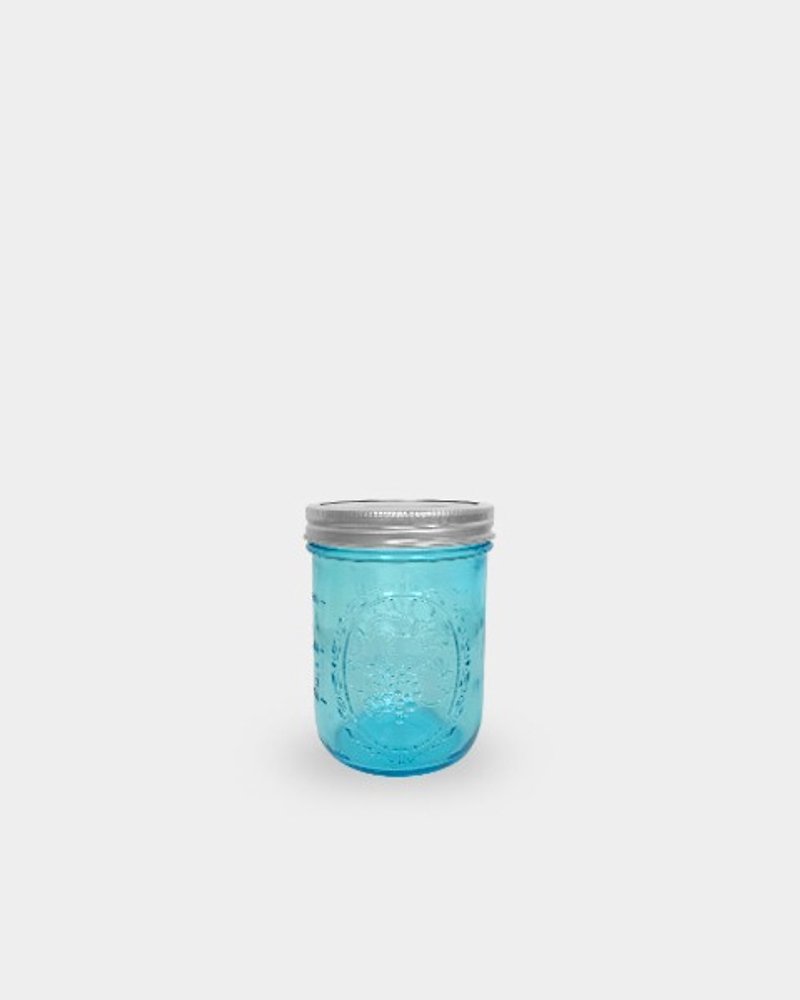 Ball Mason Jar经典复刻_8oz蓝色窄口罐 - 咖啡杯/马克杯 - 玻璃 蓝色
