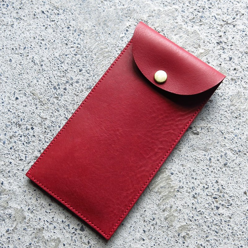 植鞣革红包袋 皮套、手机套、收纳袋【LBT Pro】 - 红包/春联 - 真皮 红色